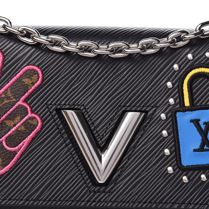 Louis Vuitton Epi LV Stories Twist Chain Wallet Black 12 of 12