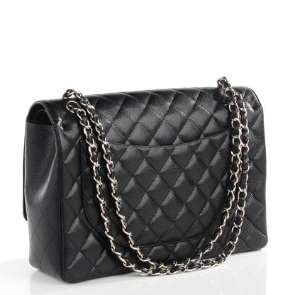 Chanel Caviar Quilted Maxi Double Flap Black 3 of 10