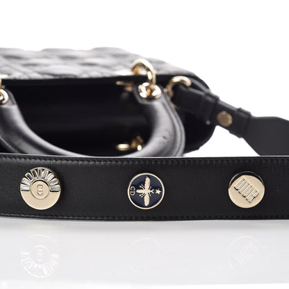 Christian Dior Lambskin Cannage Small Lucky Badges My Lady Dior Black 7 of 10