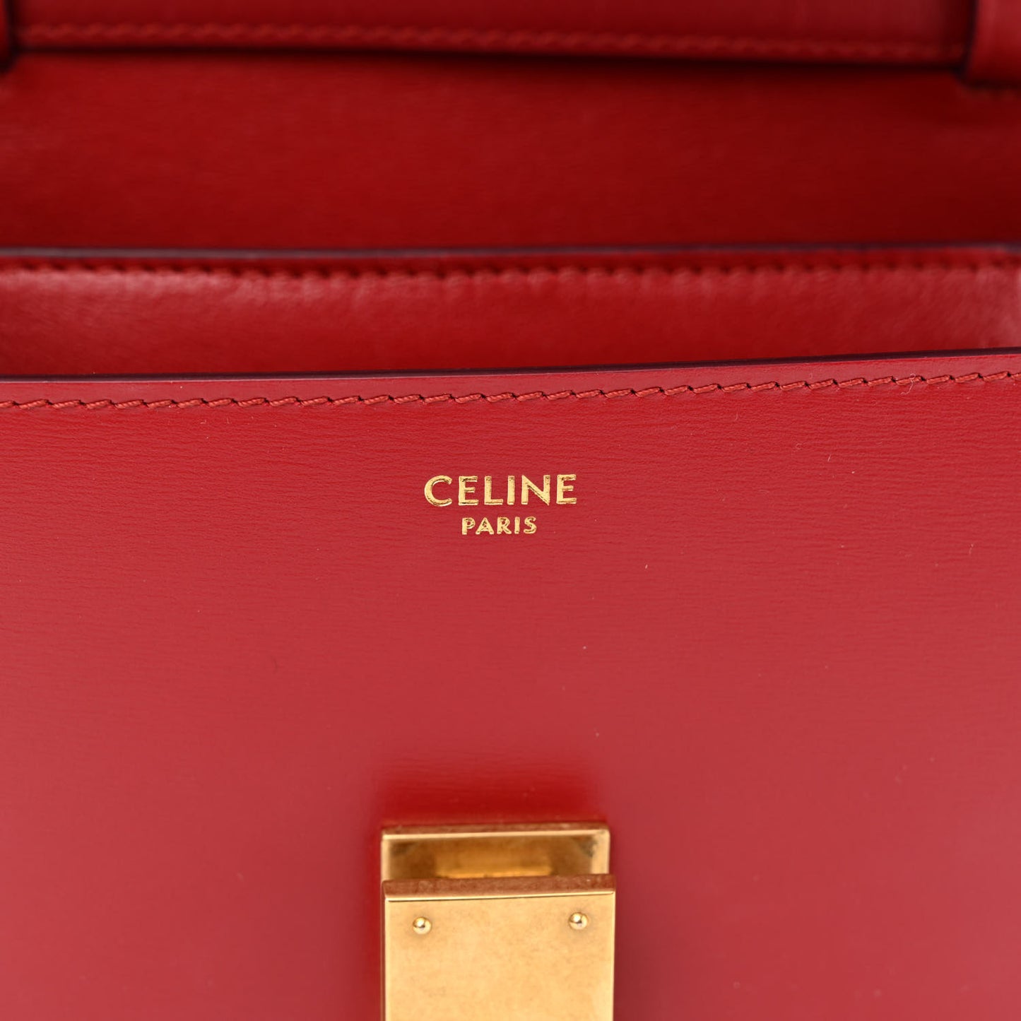 Box Calfskin Teen Classic Box Flap Bag Red