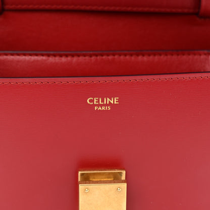 Celine Box Calfskin Teen Classic Box Flap Bag Red 6 of 14
