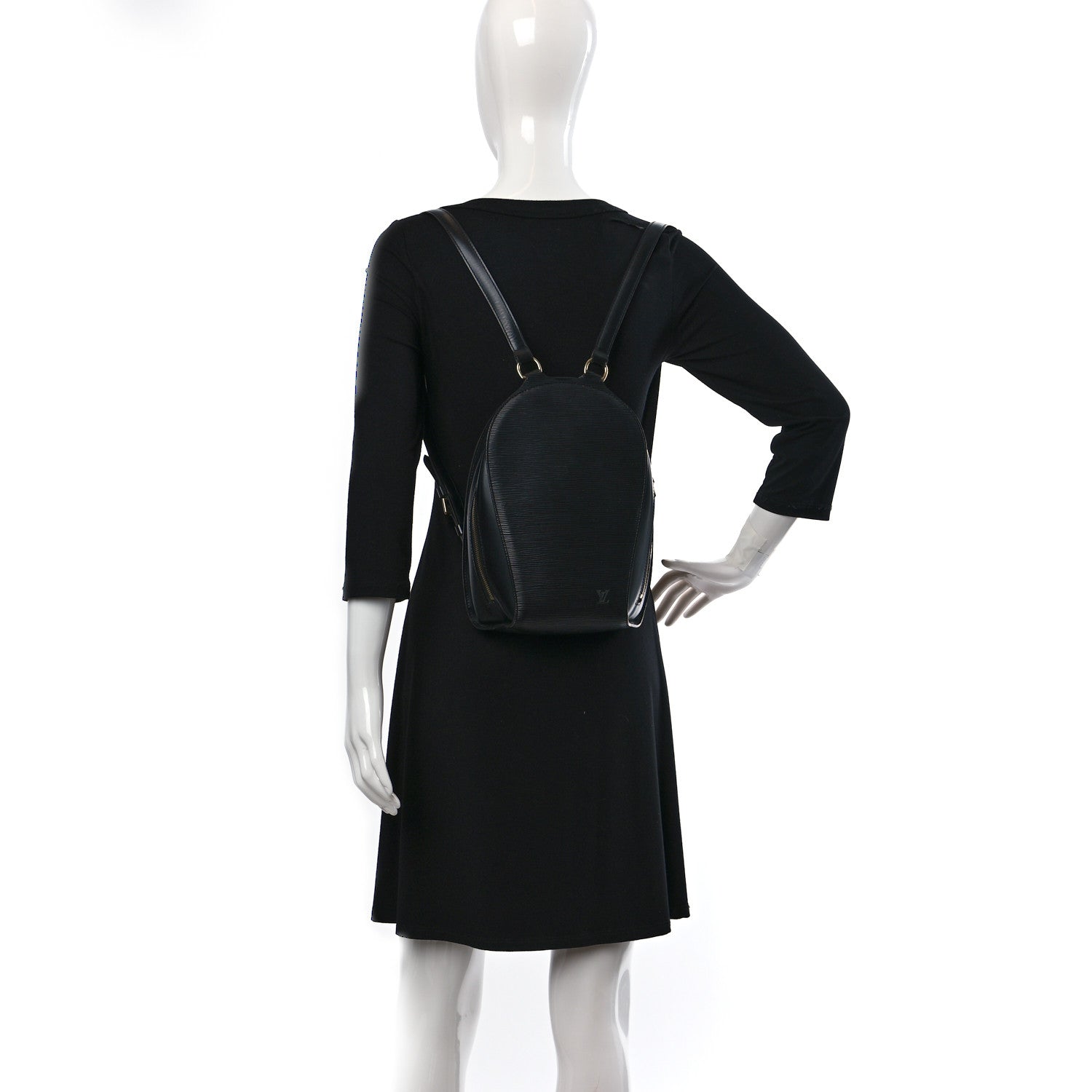 Louis Vuitton Epi Mabillon Backpack Black 2 of 9