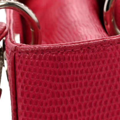 Christian Dior Lizard Swarovski Crystal Mini Lady Dior Dark Pink 15 of 15