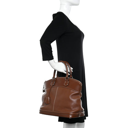 Louis Vuitton Suhali Lockit MM Sienne 2 of 16
