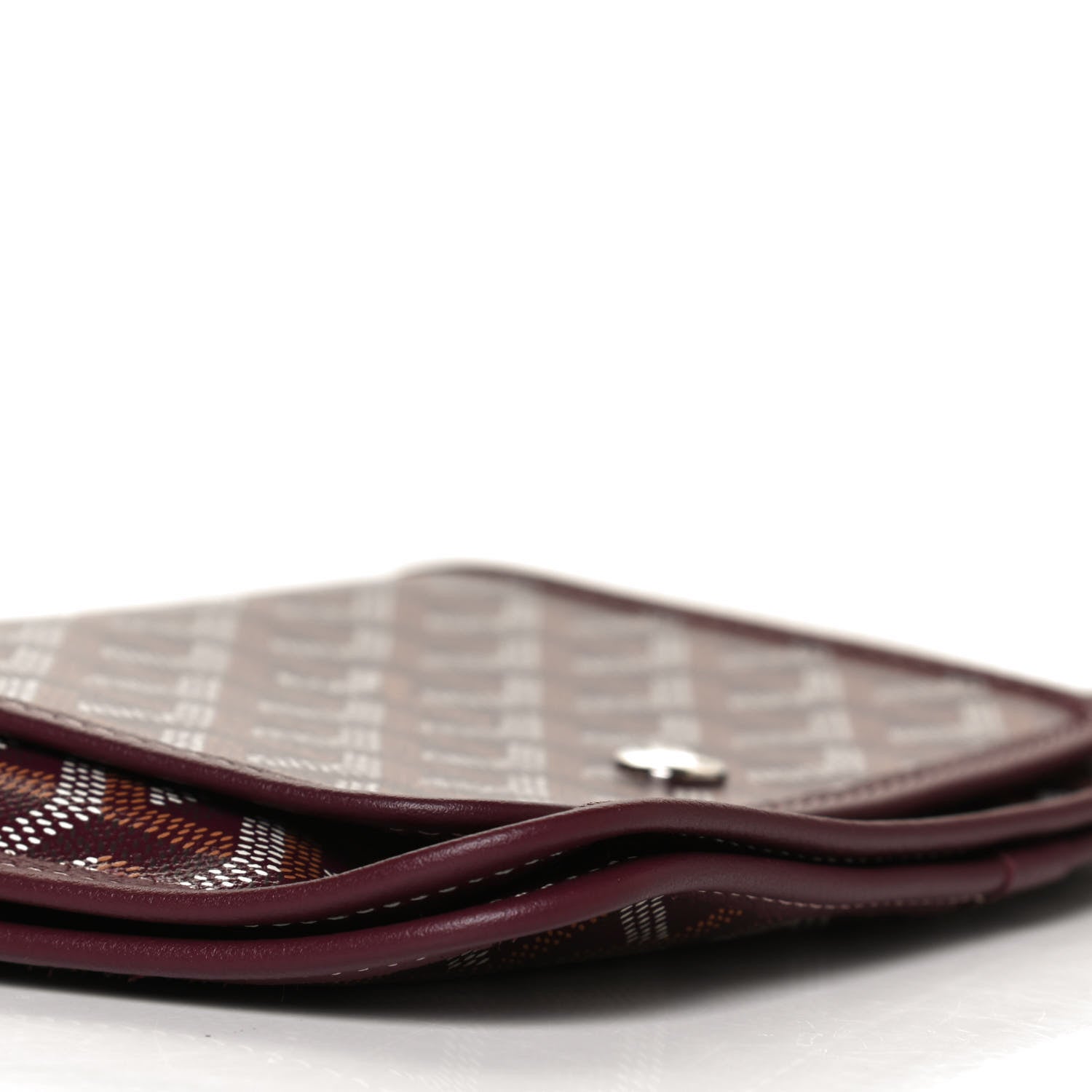 Goyard Goyardine Plumet Wallet Clutch Burgundy 5 of 11