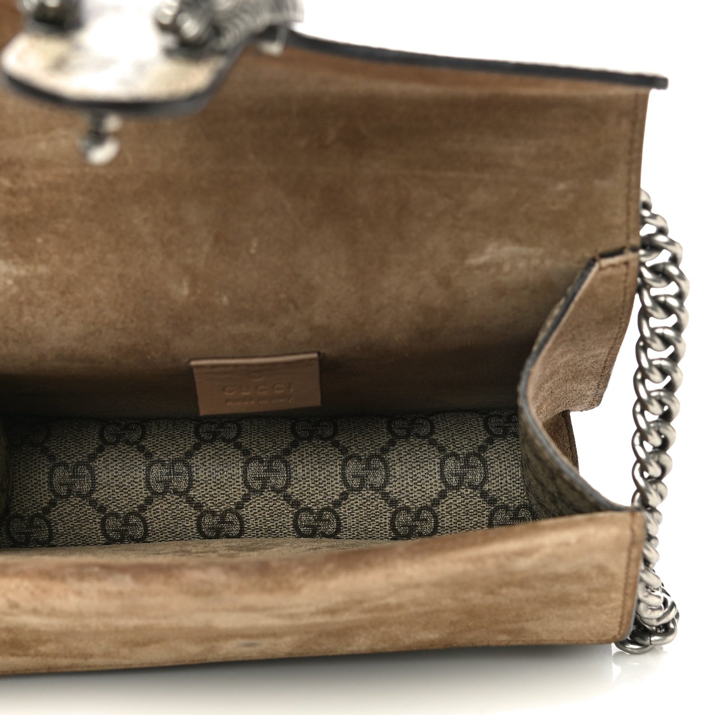 GG Supreme Monogram Mini Dionysus Shoulder Bag Taupe
