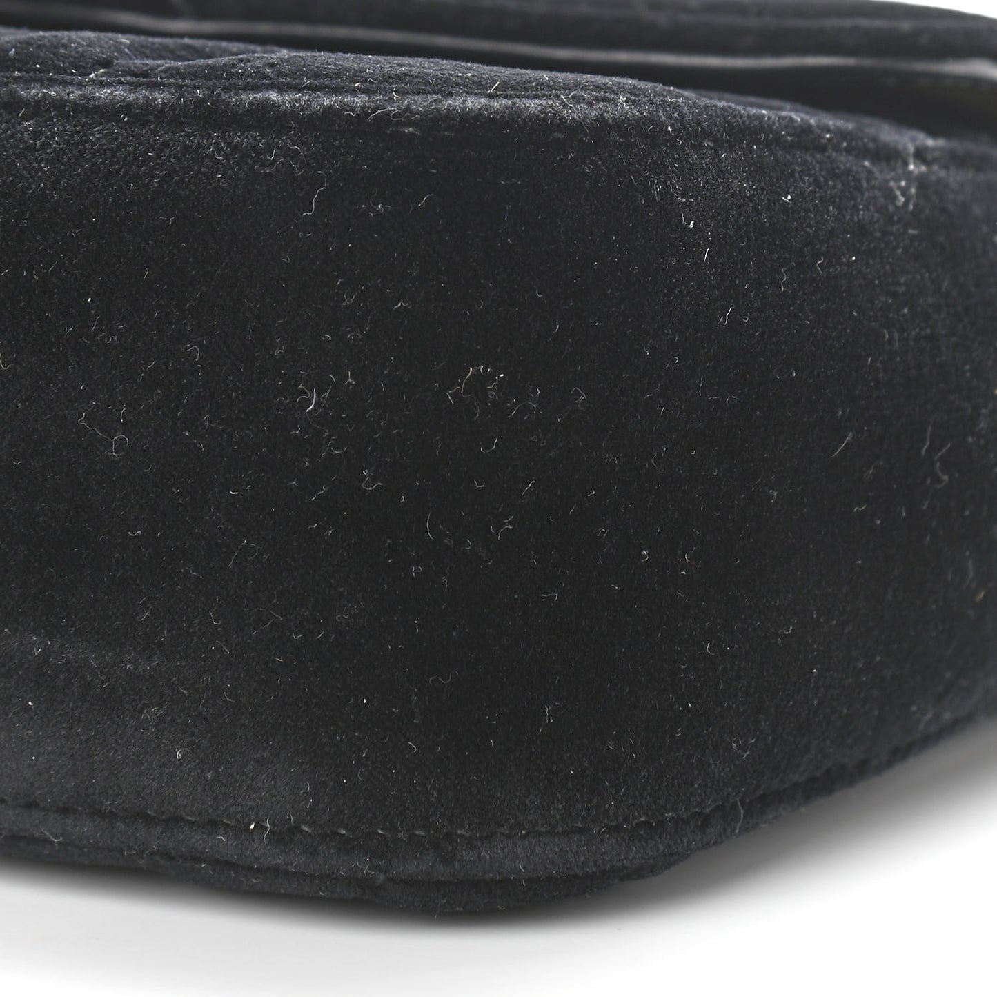 Velvet Matelasse Mini GG Marmont Shoulder Bag Black