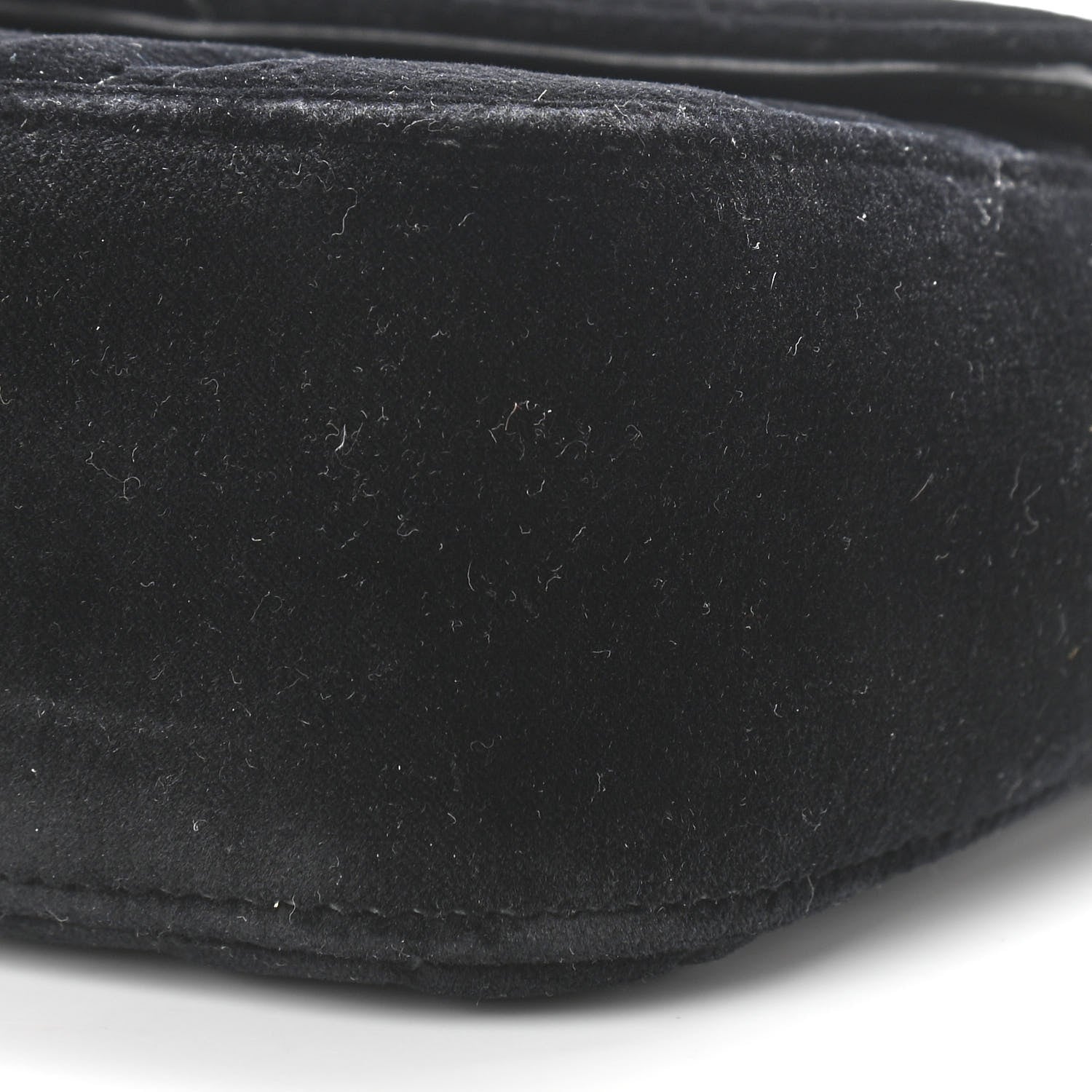 Gucci Velvet Matelasse Mini GG Marmont Shoulder Bag Black 10 of 10