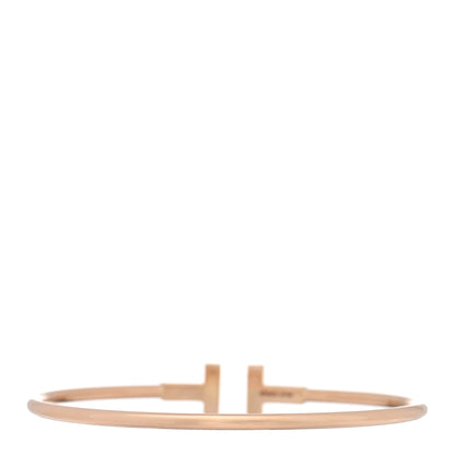 Tiffany 18K Rose Gold T Wire Bracelet 2 of 4
