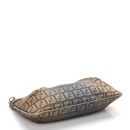Fendi Zucchino Forever Pochette Brown Blue 3 of 7
