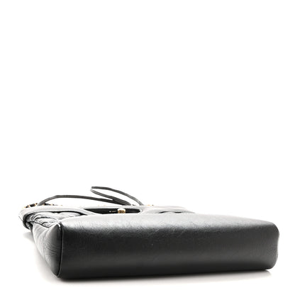 Chanel Shiny Crumpled Calfskin Quilted Mini 31 Shopping Bag Black 4 of 10