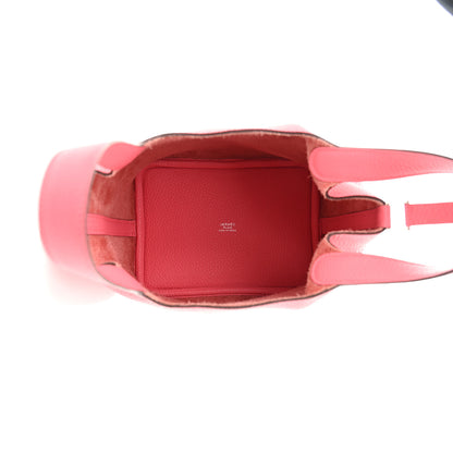 Hermes Taurillon Clemence Picotin Lock 18 PM Rose Azalee 5 of 10