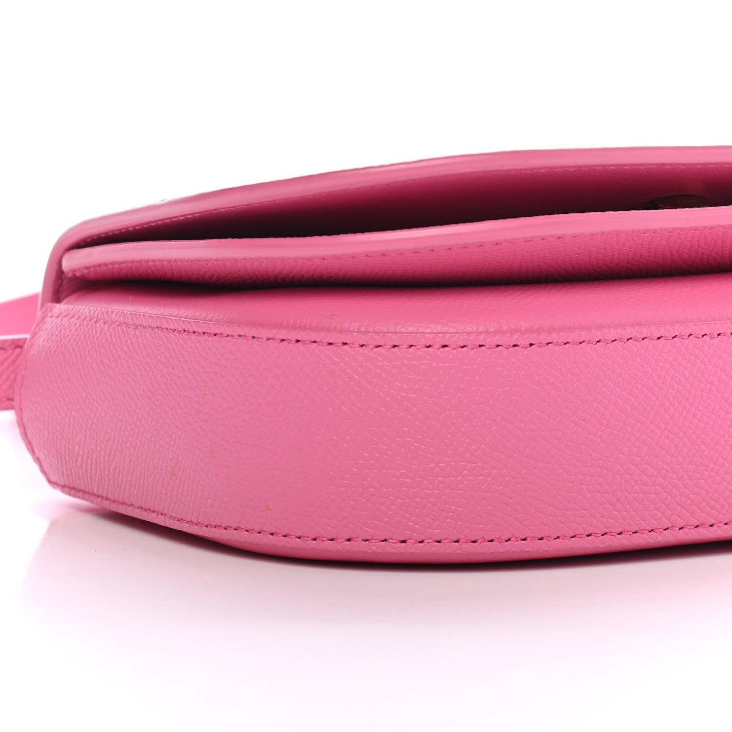 Signature Grained Calfskin Logo Print Ville Day Bag XS Rose Bubblegum Black