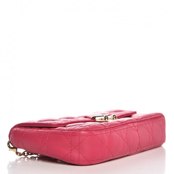 Christian Dior Lambskin Cannage Miss Dior Promenade Pouch Fuchsia 4 of 8