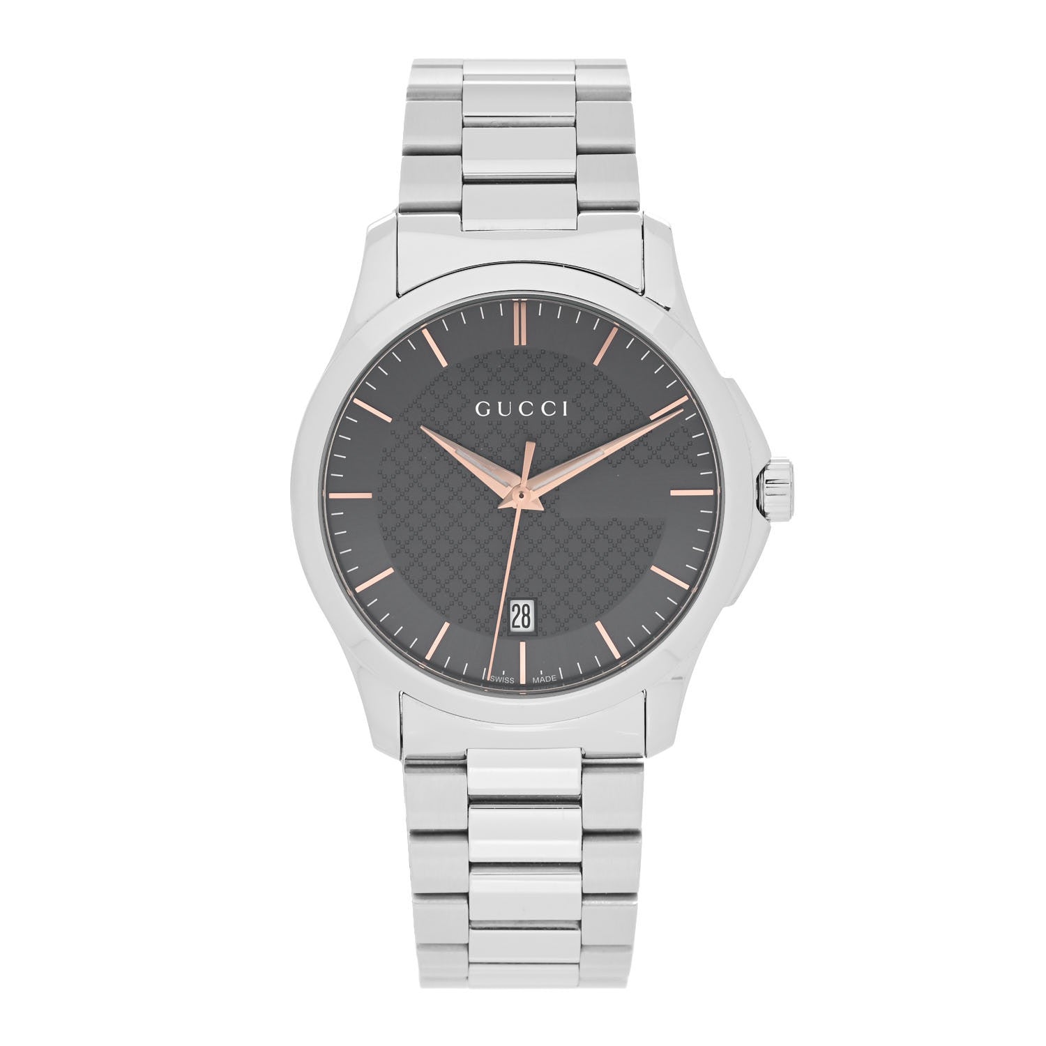 Gucci Stainless Steel 38mm G-Timeless Quartz Watch Grey 1 of 5