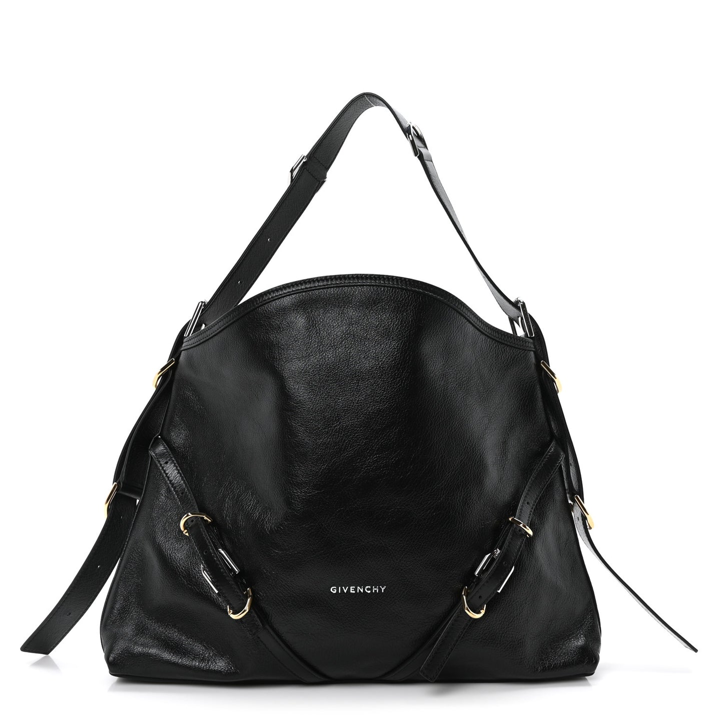 Calfskin Medium Voyou Bag Black