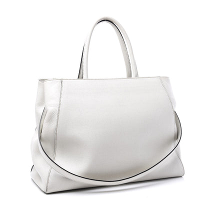 Fendi Vitello Elite Regular 2Jours Tote Latte 2 of 13
