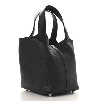 Hermes Taurillon Clemence Picotin Lock 18 PM Black 3 of 13
