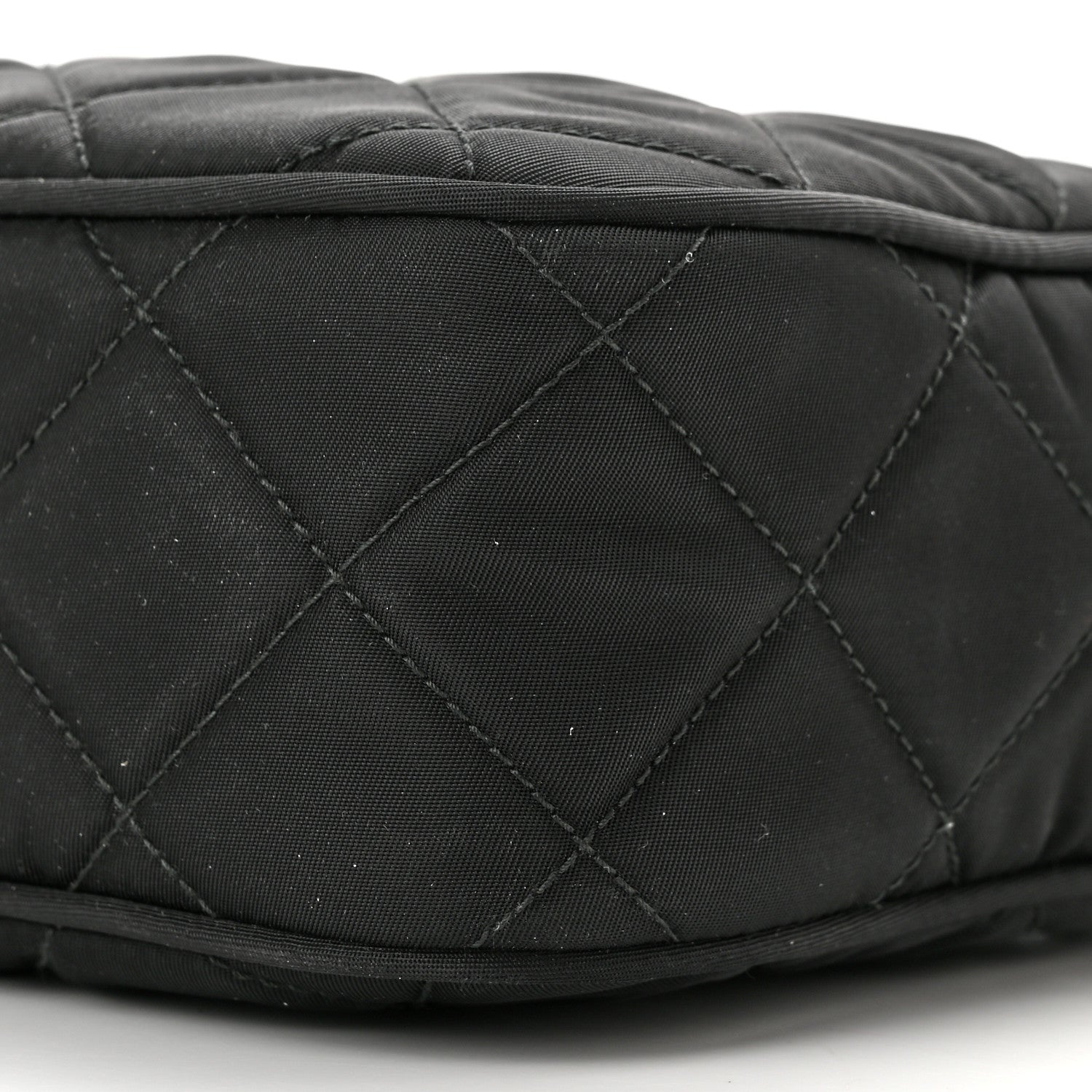 Prada Nylon Tessuto Impuntu Quilted Bandoliera Crossbody Bag Black 9 of 9