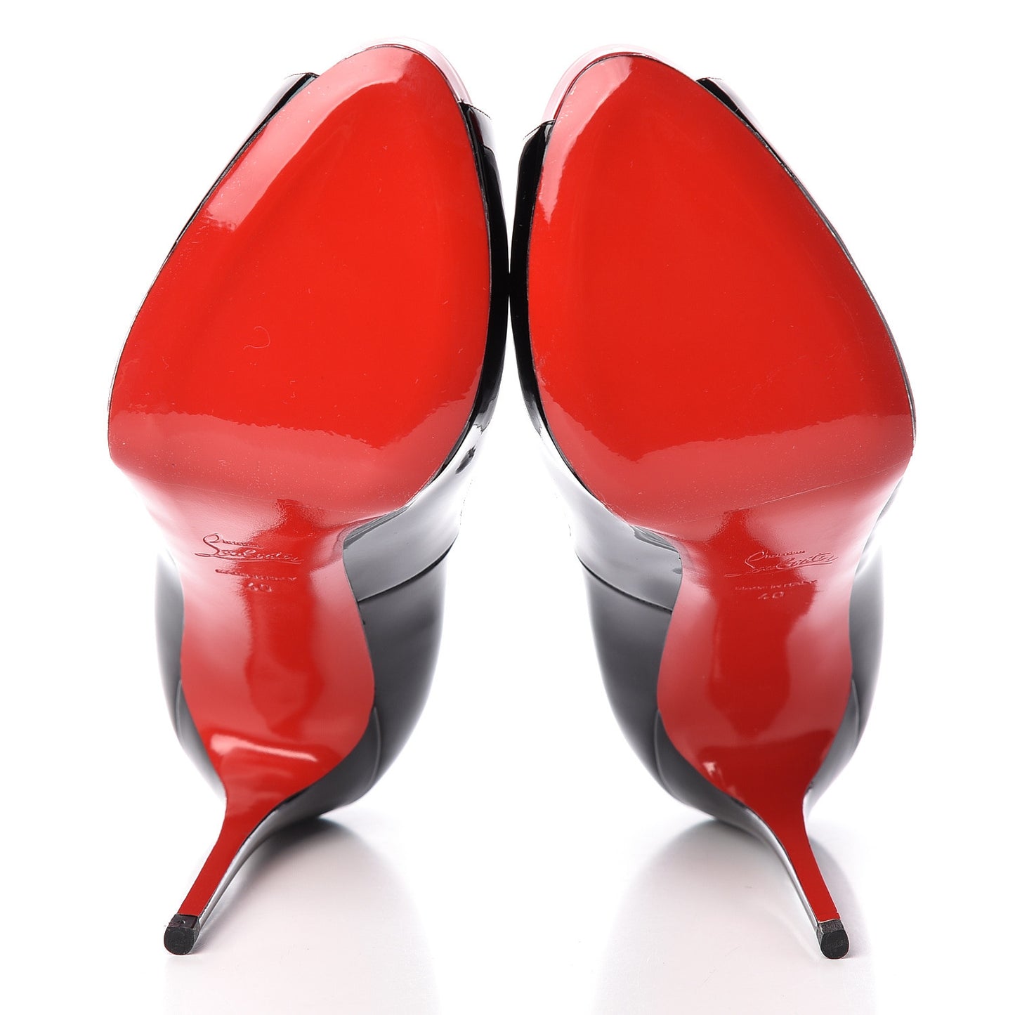 Patent New Very Prive 120 Pumps 40 Black Red