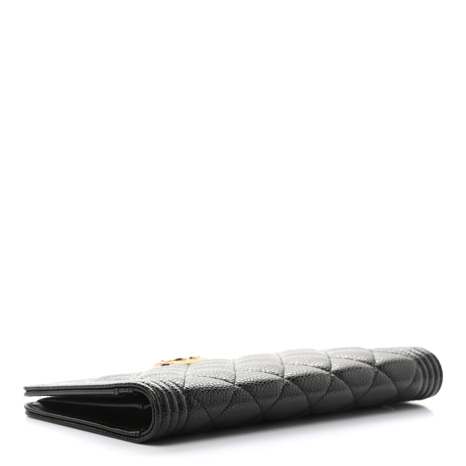 Chanel Caviar Quilted Boy Yen Wallet Black 4 of 9