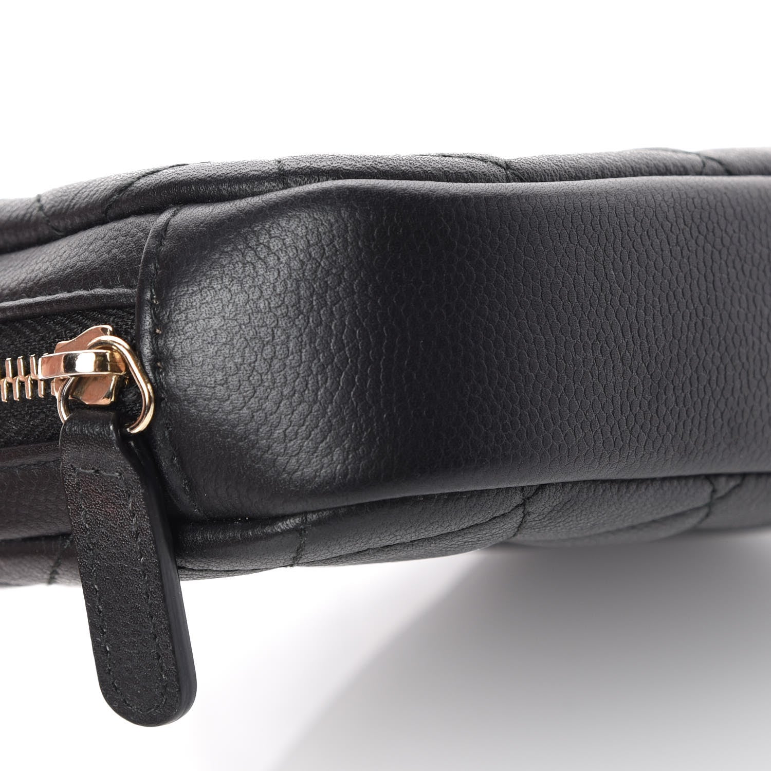 Chanel Caviar Quilted Small Curvy Pouch Cosmetic Case Black 8 of 9