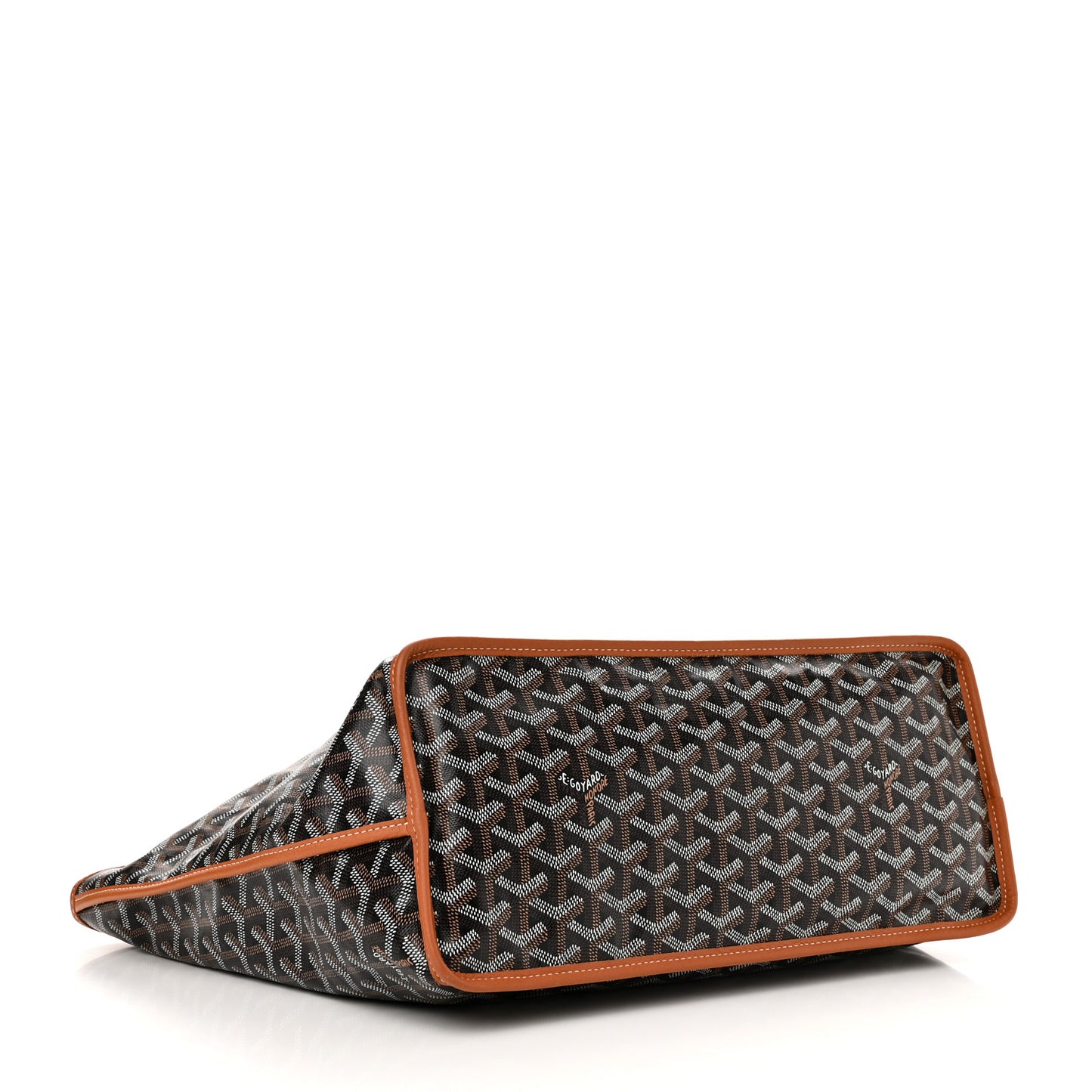 Goyardine Reversible Anjou PM Black Gold