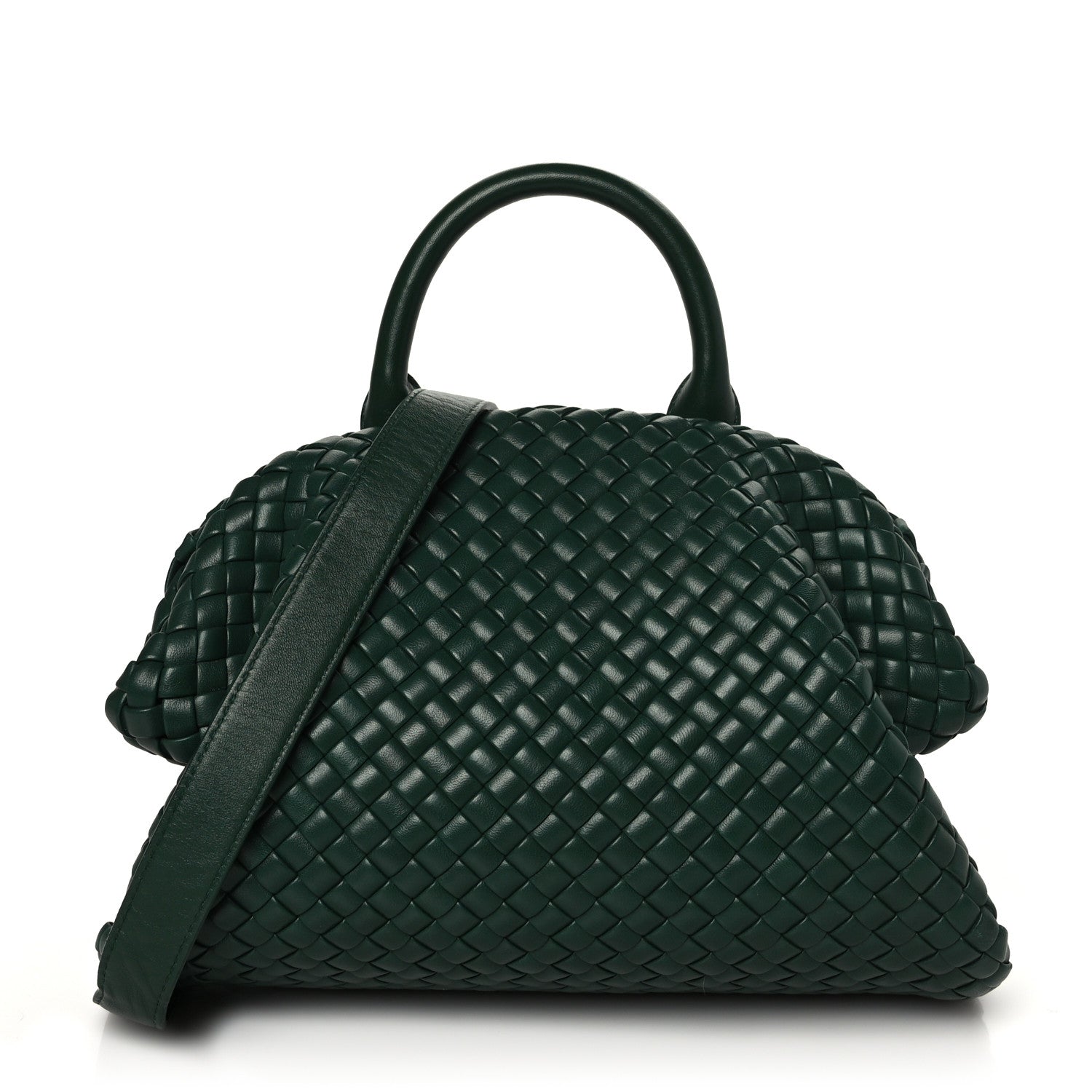 Bottega Veneta Nappa Intrecciato Small Handle Bag Raintree 1 of 8