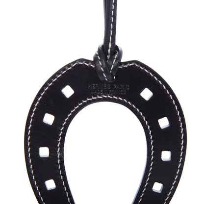 Hermes Swift Paddock Horseshoe Bag Charm Black 4 of 5
