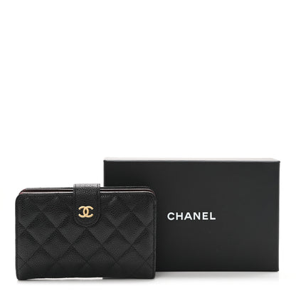 Chanel Caviar Quilted CC French Wallet Black 9 of 9