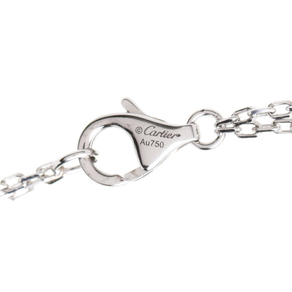Cartier 18K White Gold 2 Diamond LOVE Necklace 6 of 7