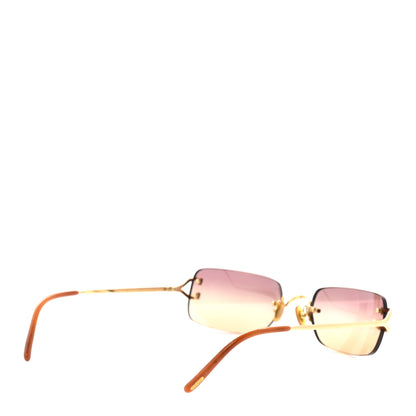 Cartier Rimless Gradient Sunglasses Gold 4 of 9