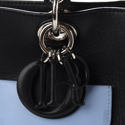 Christian Dior Smooth Calfskin Tri-Color Diorissimo Pocket Tote Black Blue Red 9 of 14