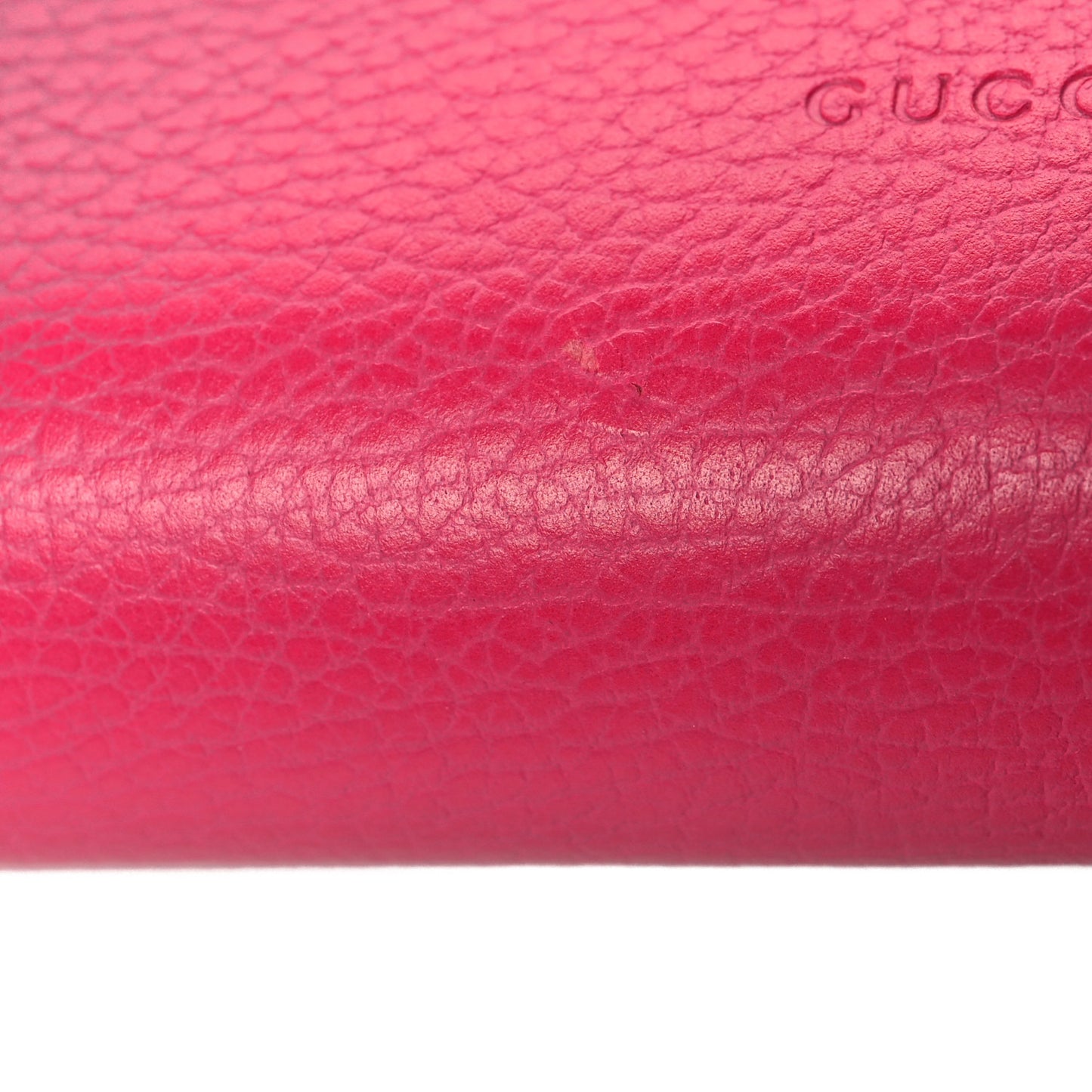 Dollar Calfskin Crystal Mini Dionysus Chain Wallet Box Pink