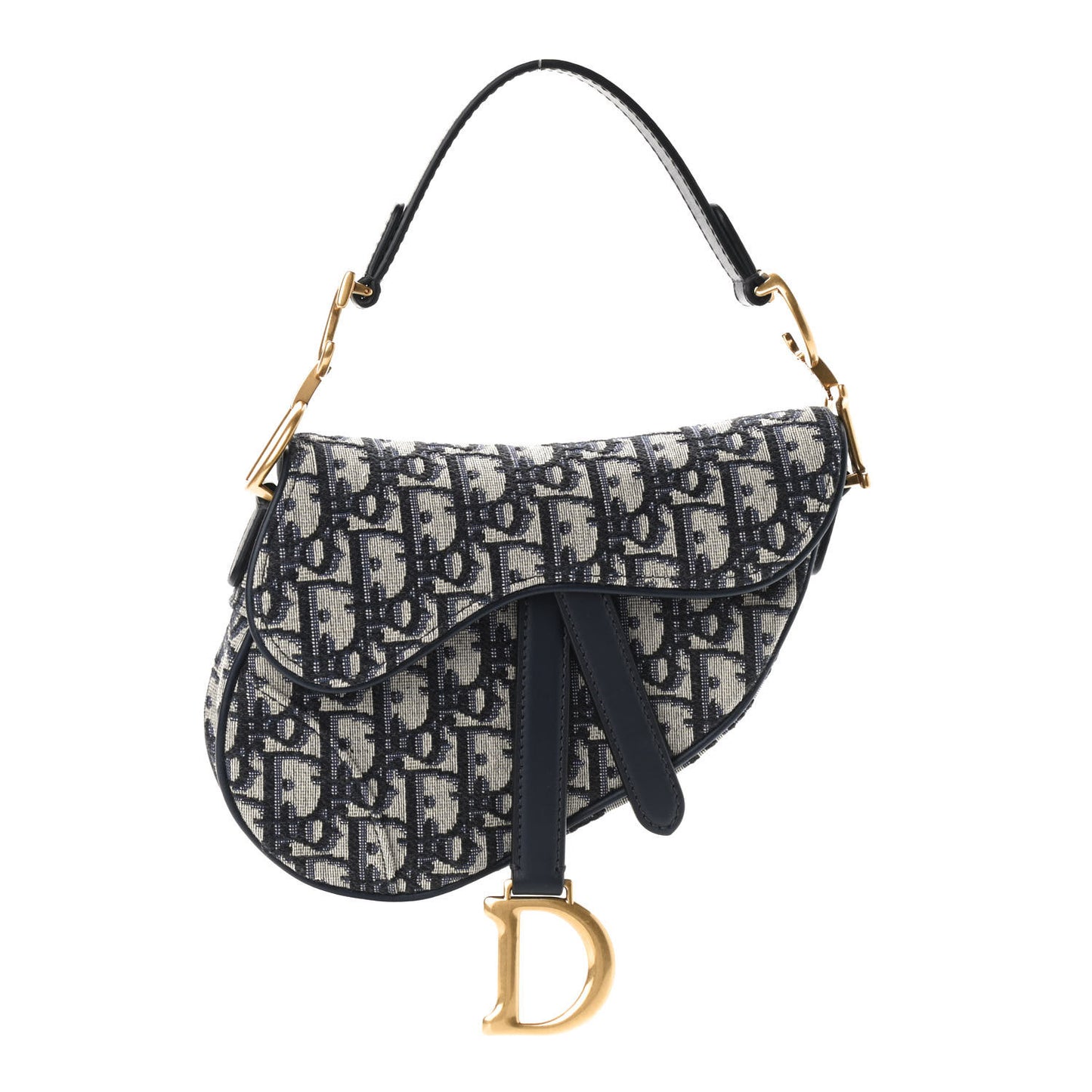 Oblique Mini Saddle Bag Blue