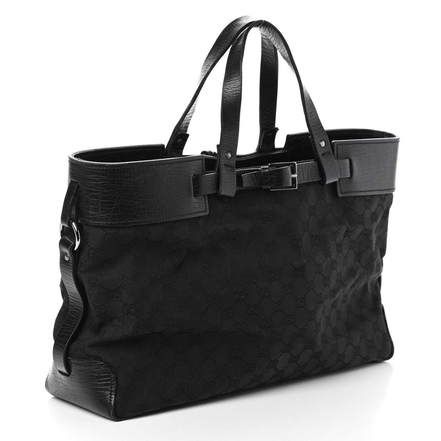 Monogram Large Tote Black