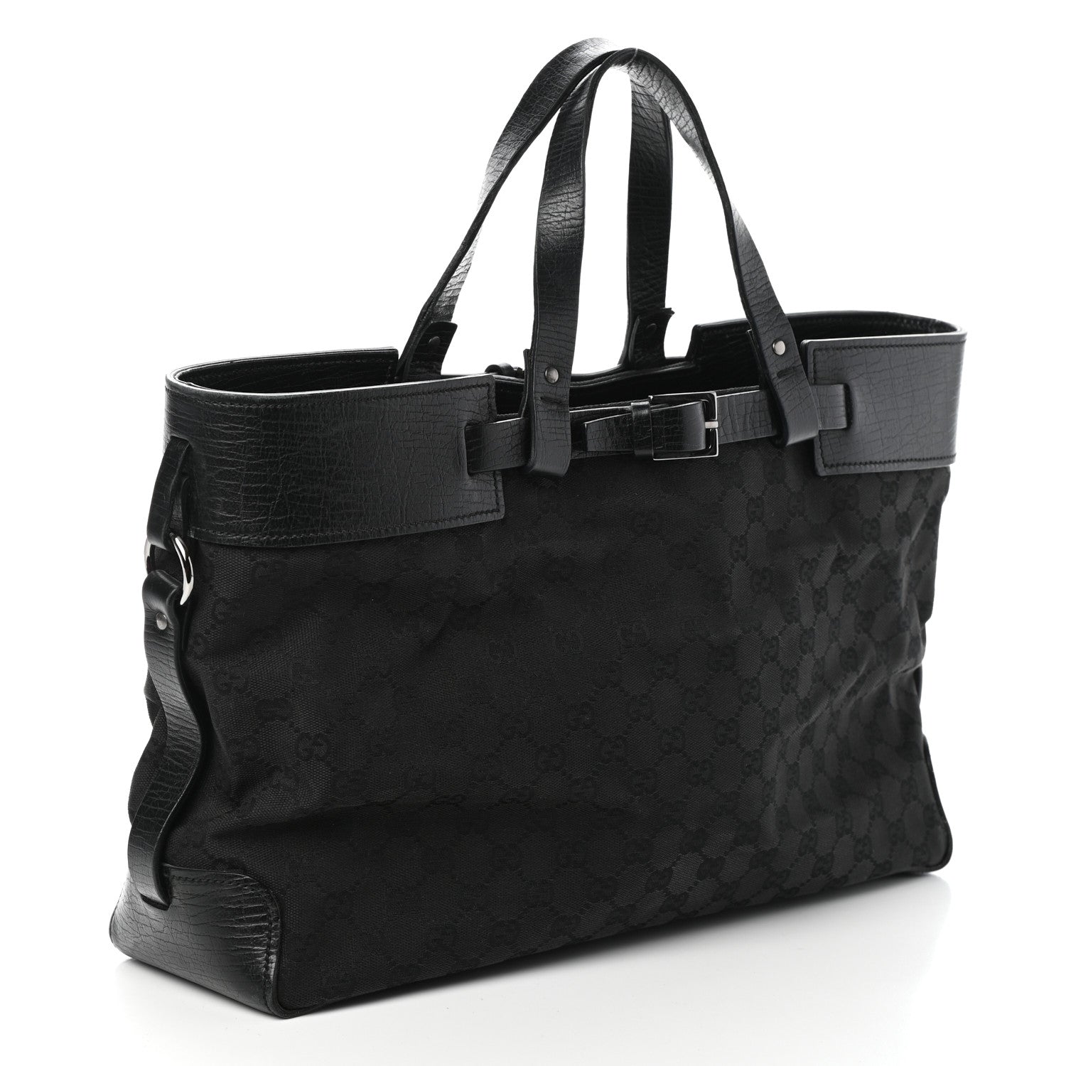 Gucci Monogram Large Tote Black 3 of 9