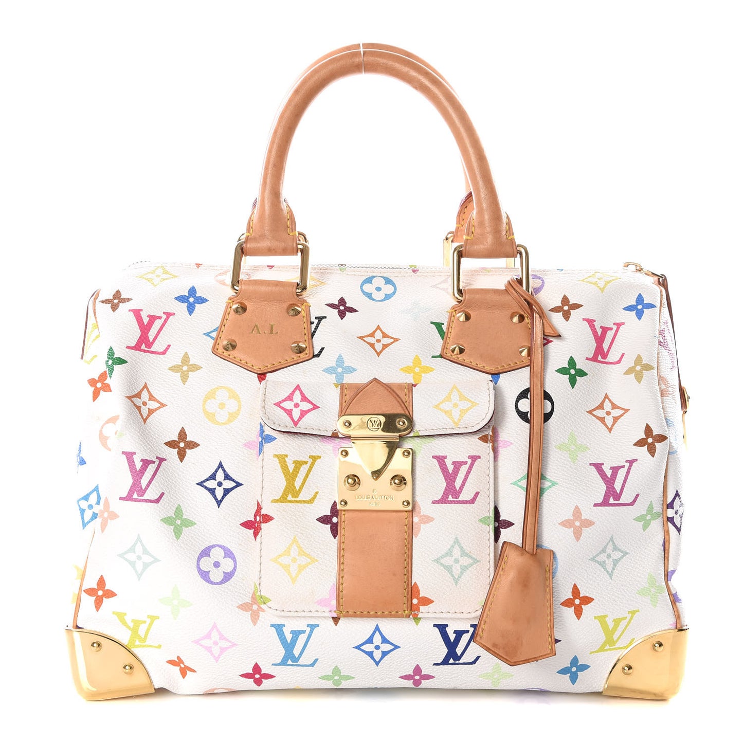 Monogram Multicolor Speedy 30 White