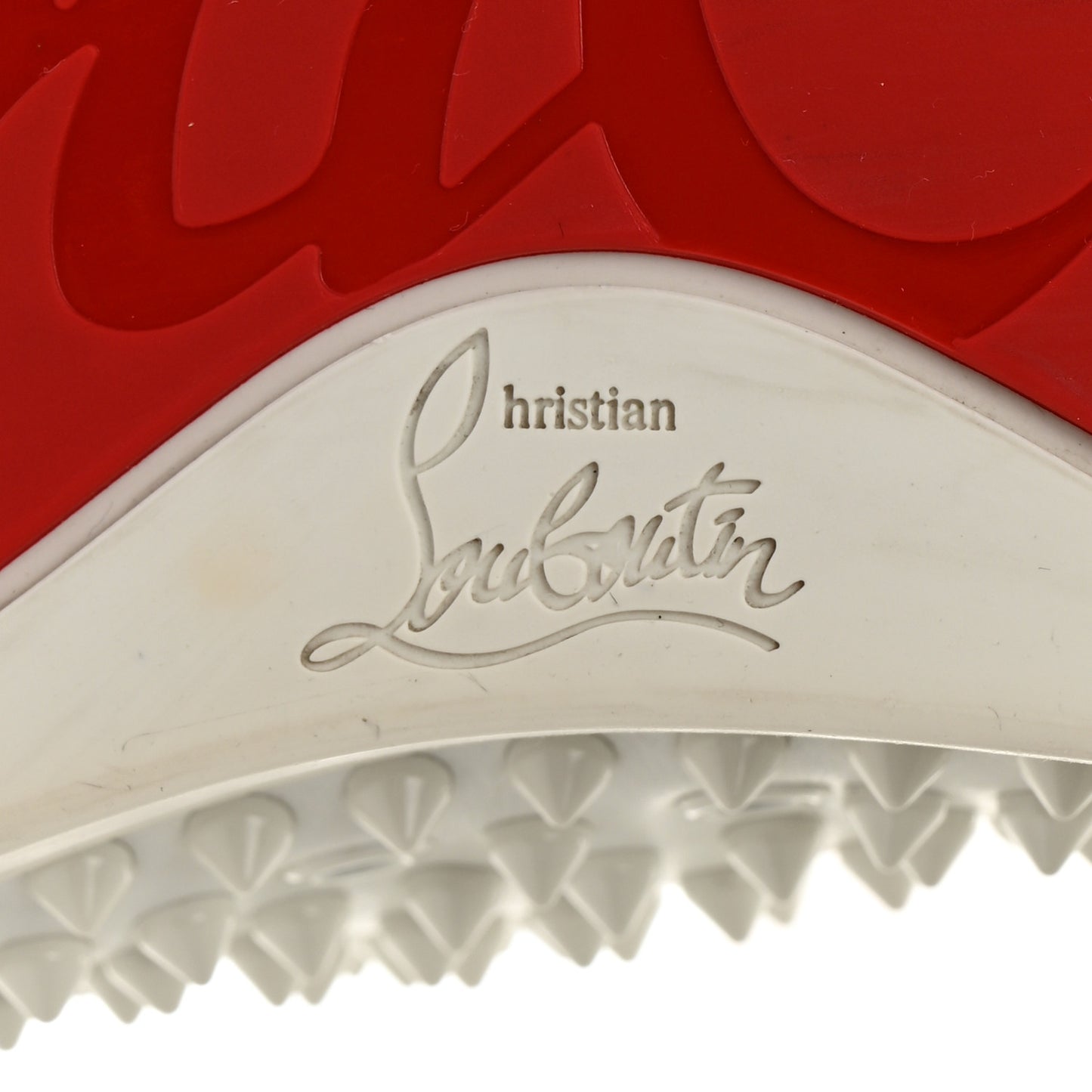 Calfskin Louis Spikes Flat Sneakers 44 White 42.5 White