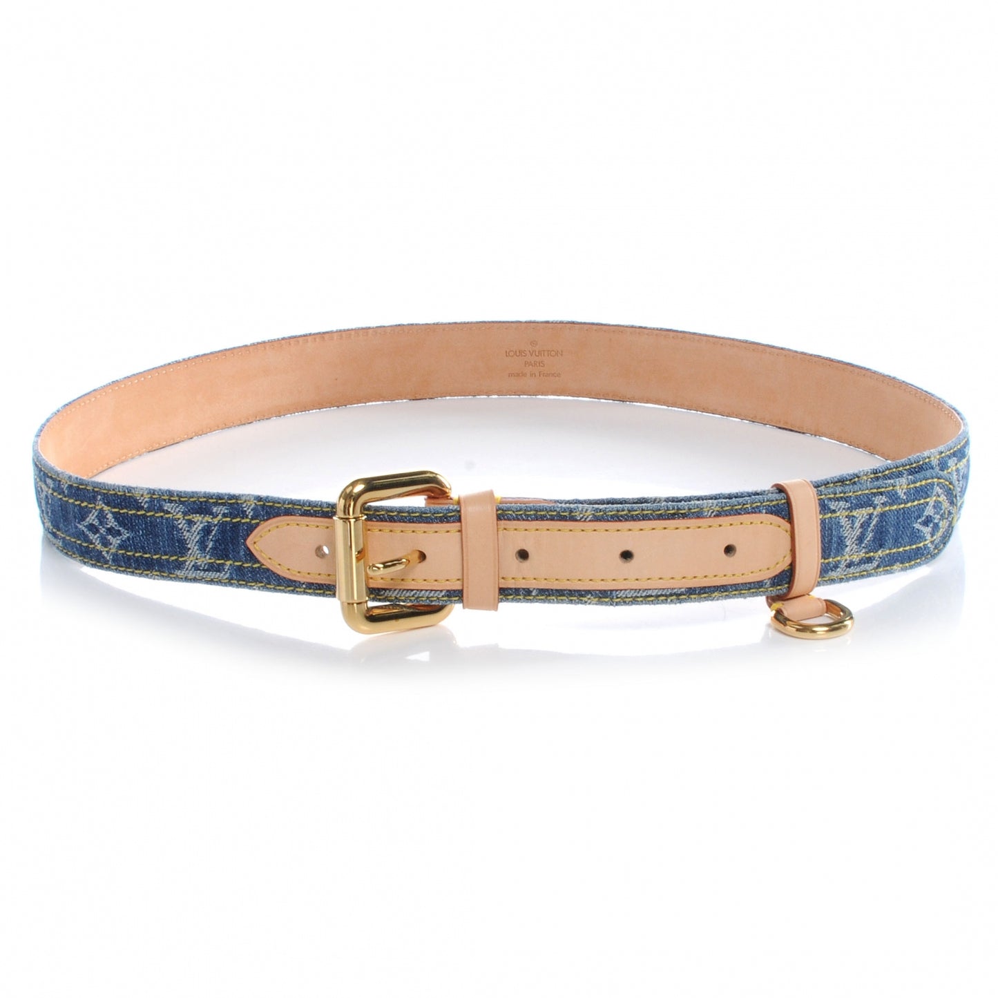 Monogram Denim Belt 90 36
