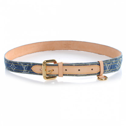 Louis Vuitton Monogram Denim Belt 90 36 1 of 7