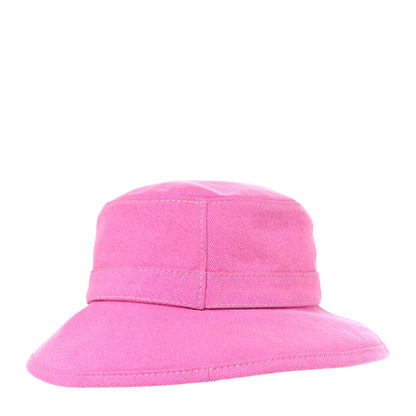 Chanel Denim Logo Bucket Hat M Pink Yellow 4 of 8