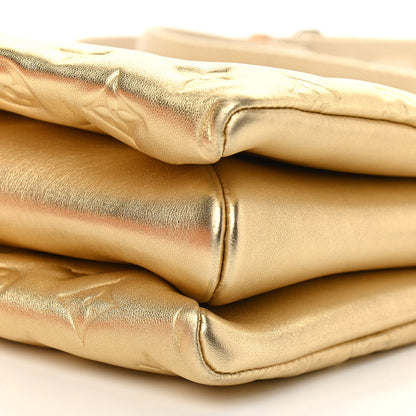 Louis Vuitton Lambskin Embossed Monogram Coussin PM Gold 8 of 8
