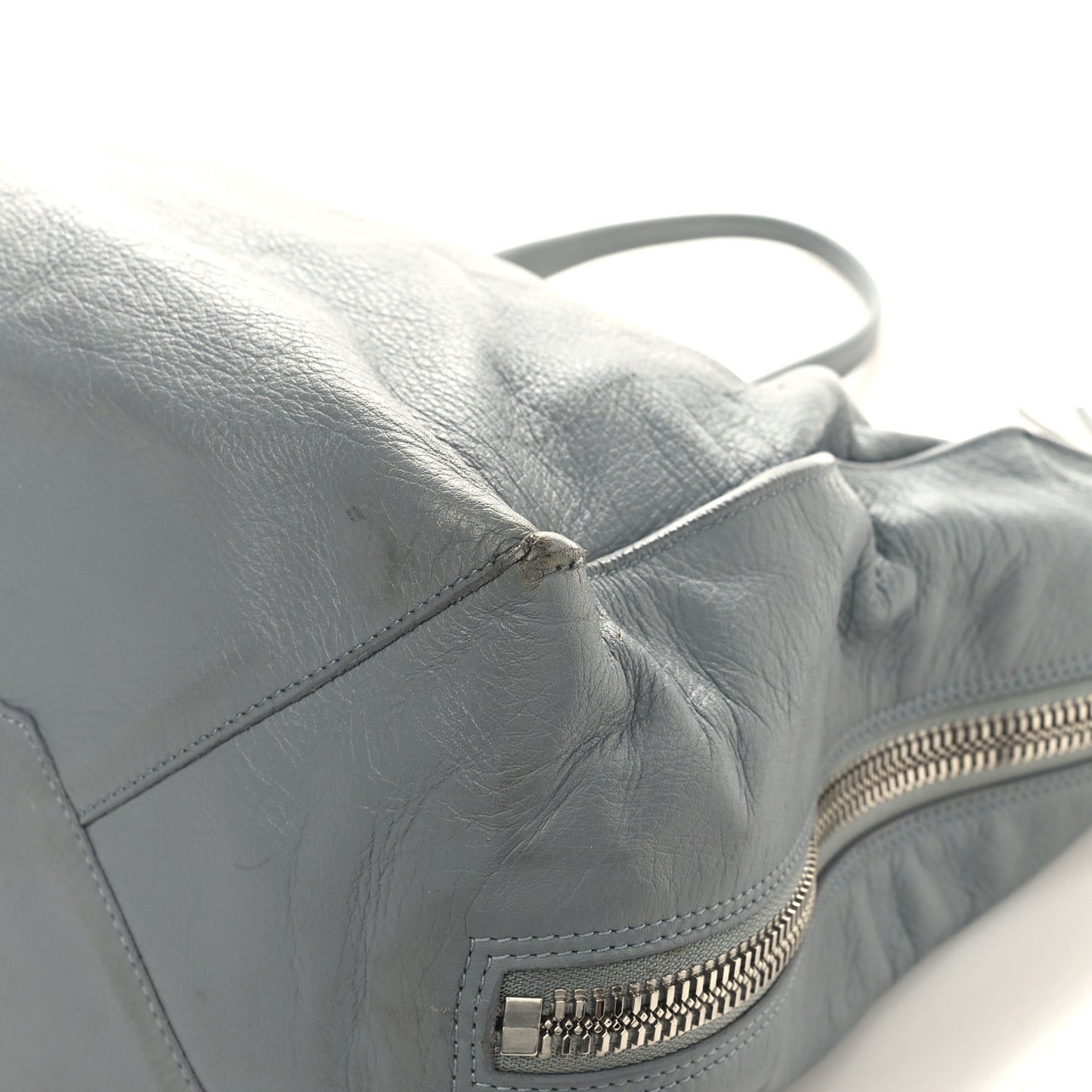 Veau Papier A4 Zip Around Tote Grey