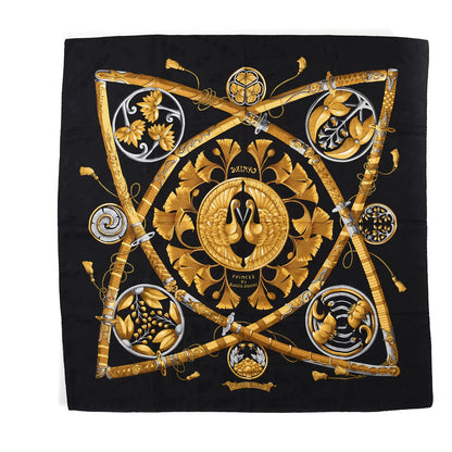Hermes Silk Daimyo Princes du Soleil Levant Scarf 90 1 of 7