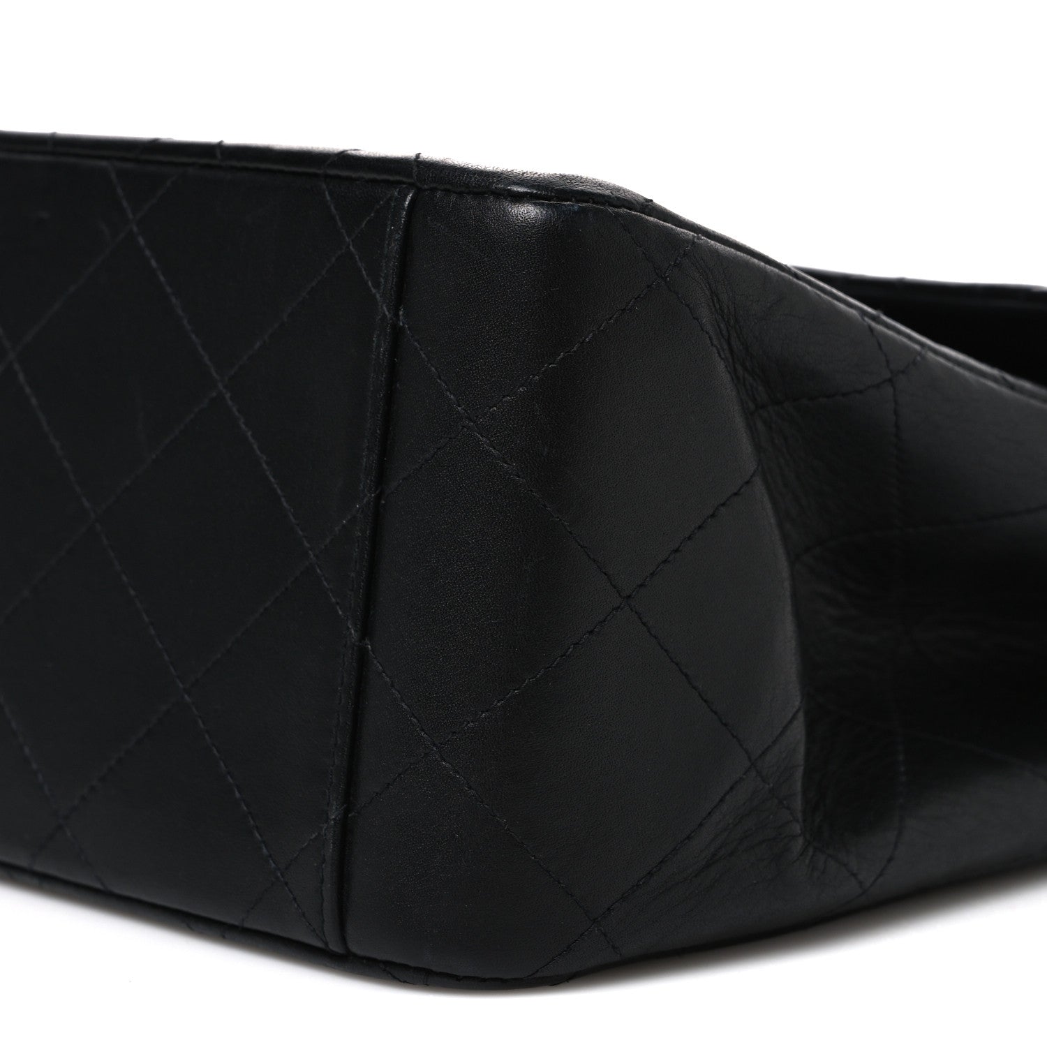 Chanel Lambskin Quilted XL Jumbo Single Flap Black 11 of 12