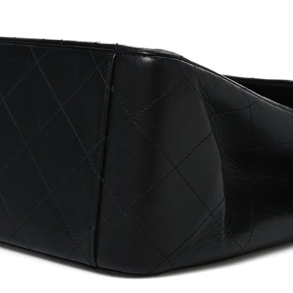 Chanel Lambskin Quilted XL Jumbo Single Flap Black 11 of 12
