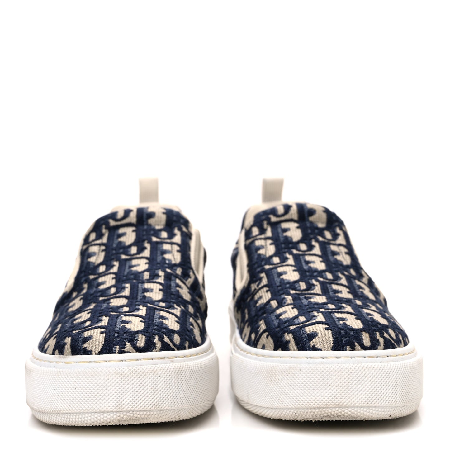 Canvas Oblique Embroidered Womens Solar Slip On Sneakers 40 Deep Blue
