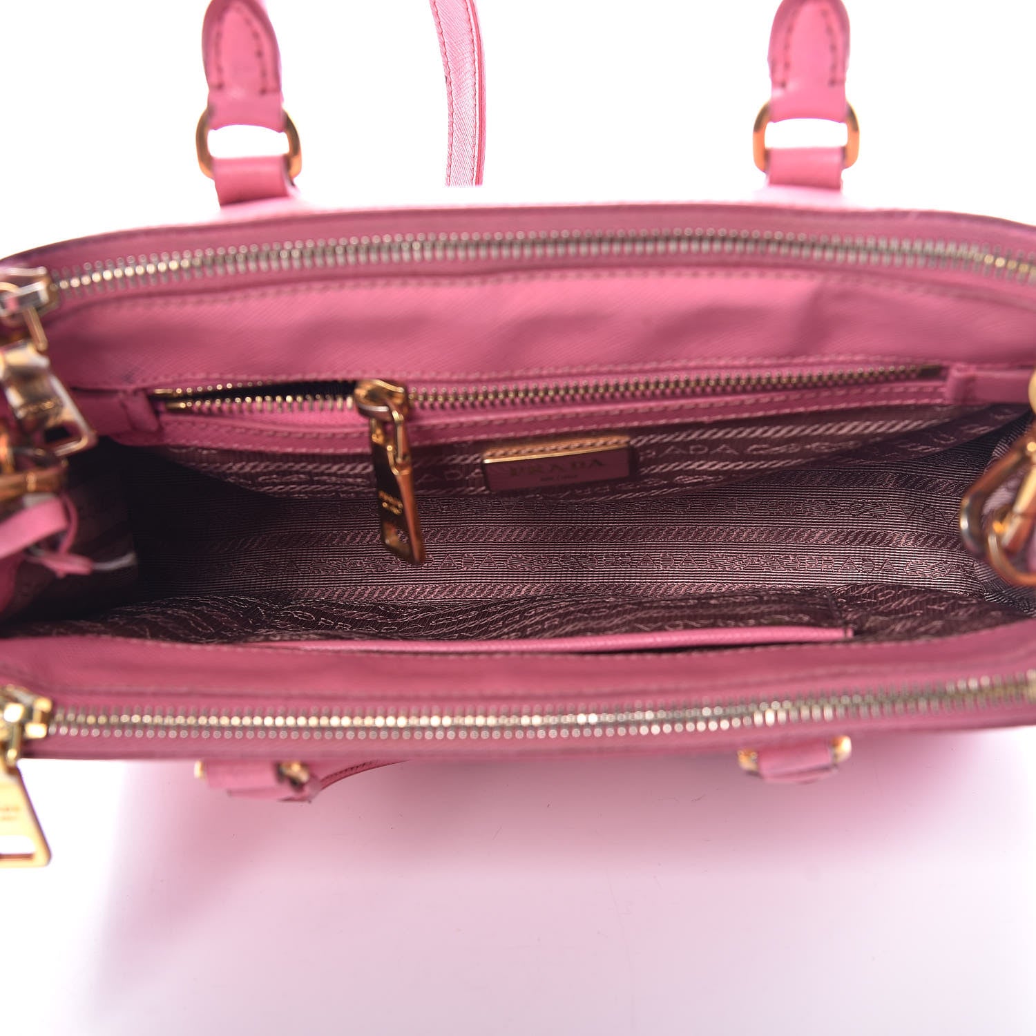 Prada Saffiano Small Galleria Double Zip Tote Tamaris 6 of 26