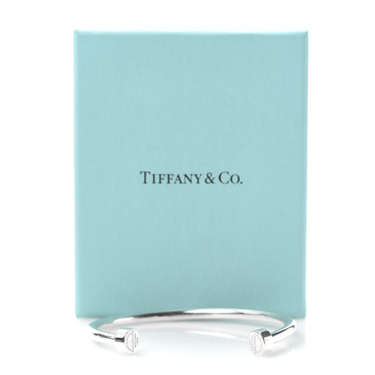 Tiffany Sterling Silver Return to Narrow Circle Edge Cuff Bracelet 5 of 5